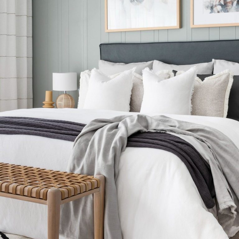 sage-green-bedroom-with-white-and-grey-bedding-and-leather-weave-bench-seat-scaled-24